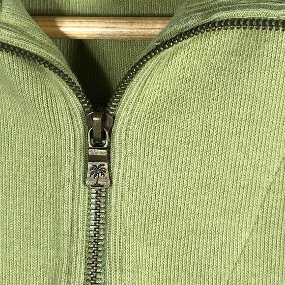 Tommy Bahama Sweater Mens Small Relax Casual Quarter Zip Pullover Embroidered - Picture 4 of 10